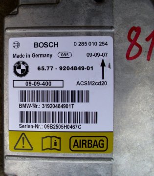 Řídicí jednotka airbag BMW X5, X6, 65779204849