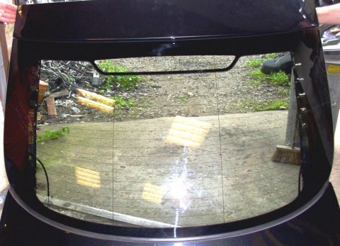 Zadní sklo černé s anténou pro výklopné dveře, originál 51317195333, BMW E71 X6, E72 Hybrid X6
