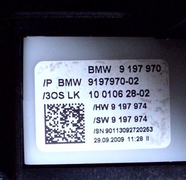 Volič převodového stupně, BMW 61319197970