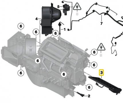 Elektrické přídavné topení přední 64119185403 BMW X6, X5