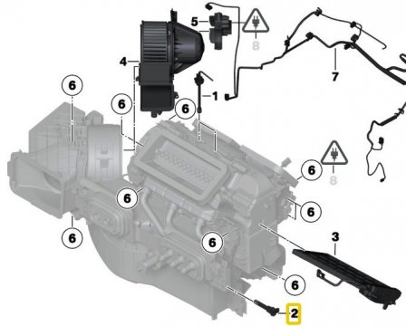 Teplotní čidlo pro výparník 64119116269 BMW