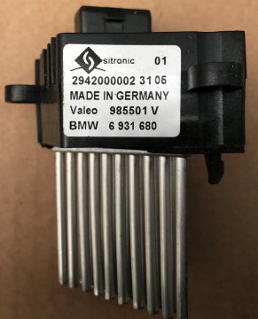 Předřadný odpor topení/ klimatizace BMW 6931680 Valeo 985501