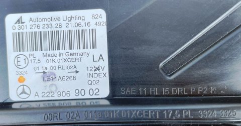 Světlomet FULL LED ILS A2229069002 LA Mercedes S-Klasse W222