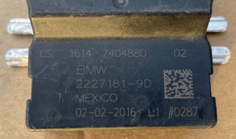 Řídicí jednotka pro palivové čerpadlo 16147404880 Mini, BMW