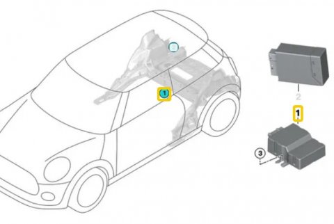 Řídicí jednotka pro palivové čerpadlo 16147404880 Mini, BMW