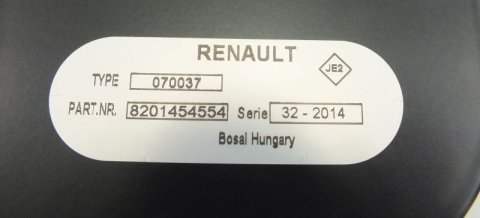 Interiérový střešní nosič 8201454554 Renault TRAFIC III L1 pouze pro furgon