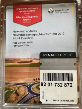 8201732872 SD Karta pro navigaci Renault TomTom 02.2019 R-Link Evolution mapa verze 10.15