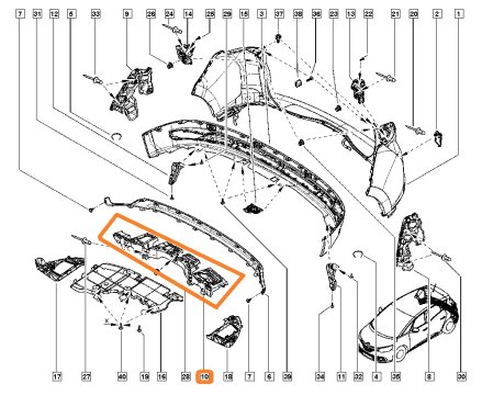 850429618R výztuha originál Renault Scenic IV 16-