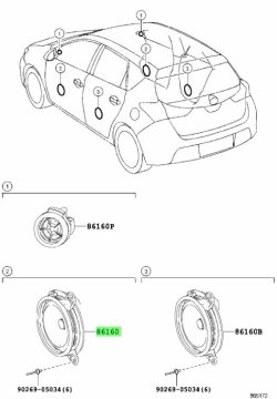 Reproduktor 86160-0D370 4Ω 20W Toyota