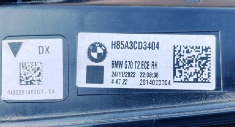 63215A3CD34 Zadní světlo pravé Shadow line, výklopné dveře BMW 7 G70 07.22-