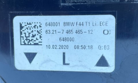 63217465465 Zadní světlo levé LED BMW 2 F44 Gran Coupé 2018-