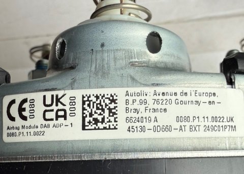 Airbag řidiče 451300D660AT Toyota Yaris P21, Yaris Cross 20-