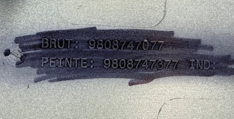 Lišta dveří pravá přední 9808747377 originál PSA Group