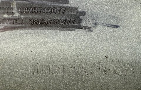 Lišta posuvných dveří levá 9808749377 originál PSA Group